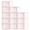 Pink, variant on Pink Plastic Stackable Shoe Storage Boxes 12 Pack For Closet Entryway Under Bed