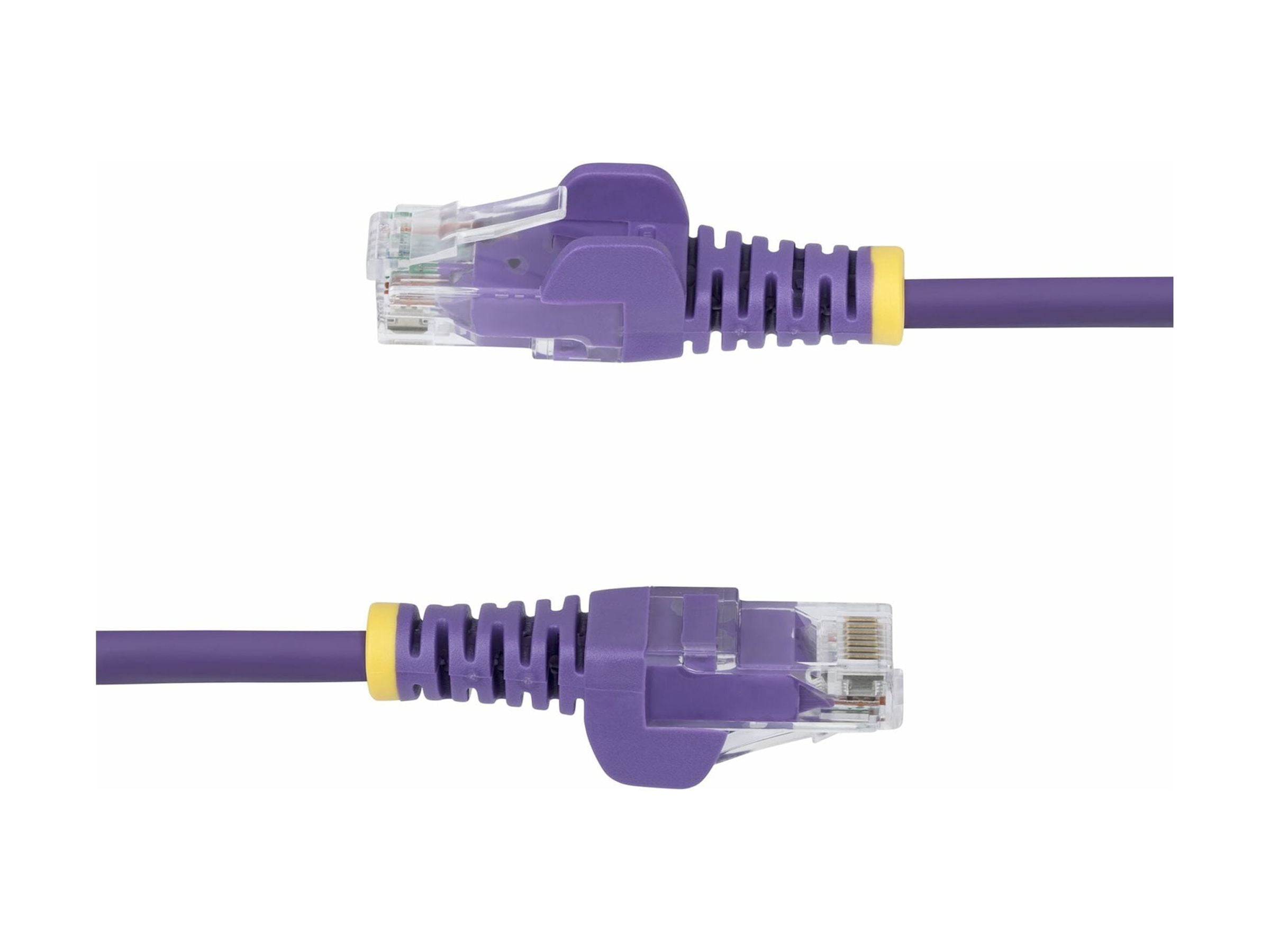 StarTech 50ft Purple Slim CAT6 Ethernet Cable, Snagless RJ45, LSZH, 28AWG Pure Bare Copper, Slim Network Patch Cable/Cord