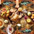 thumbnail image 4 of Fall Placemats Set of 4 Pumpkin Sunflower Truck Place Mats Thanksgiving Placemat Haystack Maple Leaves Woods Table Mats for Dining Kitchen Table Holiday Dinner Party Home Fall Decorations 13x19 Inch, 4 of 8