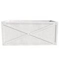 thumbnail image 4 of LeisureMod Bonsai Modern Fiberstone and Clay Planter - Rectangular Weather-Resistant Planter Box with Drainage Holes for Indoor and Outdoor (White), 4 of 13