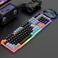 thumbnail image 2 of Zeiwohndc LED Backlit Large Size USB Corded Mechanical Feeling Multimedia PC Gaming, 2 of 10