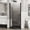Black, variant on Demi Bonn 34" x 72" Shower Door Combo, Stylish Walk-In Wet Room Divider, Semi-Frameless 1/4 inch Thick Clear Tempered Glass Shower Door, Silver