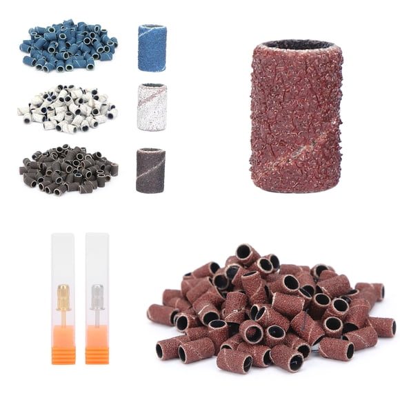 BANDAS DE LIJADO, Alta Dureza 400 piezas 0.5 x 0.3in Bandas de LiJado de Arte de Umas Fáciles de Usar para la Mayoría de las Mácinas de Arte de Umas