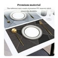thumbnail image 4 of kurtrusly Table Mat Dining Pad Place Heating-resistance Fine Workmanship Anti-sliding Simple Style Multipurpose Washable Gray 1Set, 4 of 6