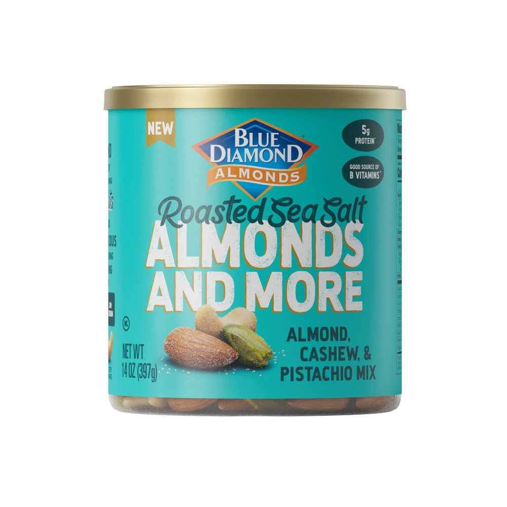 Blue Diamond Almonds and More Roasted Sea Salt Mixed Nuts 14 oz - 5 Pack