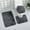 Gray, variant on WSBDENLK Bathroom Rugs Sets 3 Gray Bathroom Rugs 3 Pieces Bathroom Sets Rug Bathroom Toilet Carpet Rug Anti-Slip Mat Bathroom Mats and Rugs Sets Bathroom Toilet Floor Mat