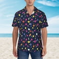 thumbnail image 2 of Haiem Colored Balloons Printed Hawaiian Shirt for Men - Men’s Casual Beach Summer Shirts - Stretch Fabric with Modern Fit-Medium, 2 of 7