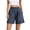 #06 Navy 【Mix, Match & Rotate: Stock Up on Daily Colors】, variant on Women's Cotton Casual Shorts with Elastic Waist & Pockets, Buttons Detail, Summer Outdoors Lounge Travel, Womens Shorts | UKHCCC,Army Green L