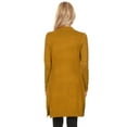 thumbnail image 2 of MOA COLLECTION Women's Solid Casual Comfy Long Sleeve Loose Fit Pockets Open Front Cardigan, 2 of 2