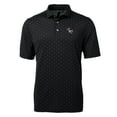 thumbnail image 2 of Men's Cutter & Buck Black NC State Wolfpack Team Big & Tall Virtue Eco Pique Tile Print Polo, 2 of 3