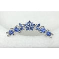 thumbnail image 3 of Faship Gorgeous Blue Rhinestone Crystal Floral Hair Comb, 3 of 6