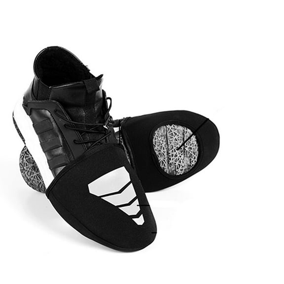 GOOHOCHY 1 Pair Cycling Shoes Cover Warm Waterproof Windproof Anti- Riding Reflect Light Outdoor for Cycling Use