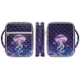 thumbnail image 3 of Xixirimido Bible Cover Case for Women Men Large Bible Cover with Handle Quilted Bible Carrying Case Bag Bible Study Supplies Accessories, Jellyfish Corals Starry Night Pattern, 3 of 7