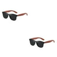 thumbnail image 2 of Transemion Lunettes Rétro Mode pour Femmes Options de Protection Ajustement Confortable Cadre Léger Noir 2Ensemble, 2 of 6