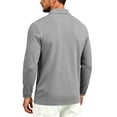 thumbnail image 4 of Sewkxo Men's Polo Shirt Long Sleeve Golf Shirts Lightweight Breathable Cool Shirts,Gray L, 4 of 7