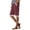 Wine, variant on Mgmyaa Women's Bermuda Shorts Summer Casual Elastic Mid Waisted Wide Leg Knee Length Board Shorts Beach Short Pants with Pockets