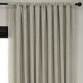 thumbnail image 3 of Oatmeal Faux Linen Extra Wide Room Darkening Curtain (1 Panel), Oatmeal, 100W X 108L, 3 of 12