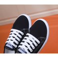 thumbnail image 4 of Women Low Top Canvas Sneakers, Lace Up Lightweight Casual Daily Walking Flat Fashion Shoes, 4 of 8
