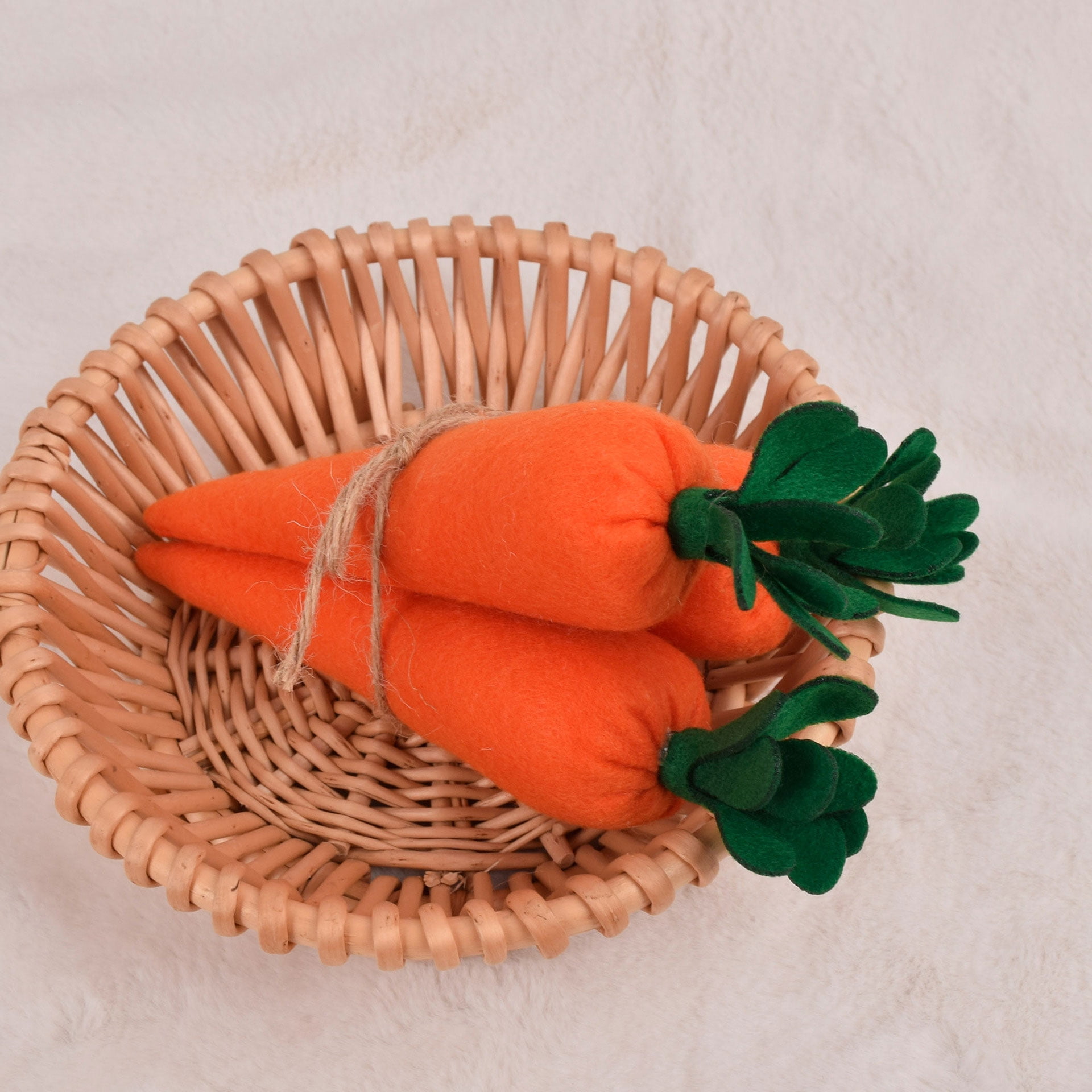 12PCS Easter Carrot Decorations Seasonal Vegetables Ornaments – Artificial Stuffed Fabric Carrots, Rustic Spring Easter Decor for Tiered Tray, Basket, Vase Filler, Farmhouse Tree (Natural Orange)