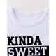 thumbnail image 4 of Camiseta para niño "Kinda Sweet Kinda Savage", manga corta, cuello redondo, ropa informal de verano para niños, 4 of 7