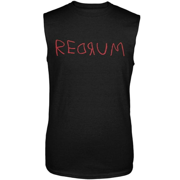Halloween Horror Redrum Mens Sleeveless Shirt Black LG