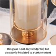 thumbnail image 3 of Candelabro De Vidrio Candelabro De Pie Estable Candelabro De Estilo Europeo Luz De Banquete Candelabro Multiusos Decoración Para El Hogar Oficina Hotel Speravity HA026767-01, 3 of 6