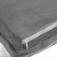 thumbnail image 4 of Plush Kids Sofa with Foldable Cushion and Armrests, Ideal for Nap, Play, Sleep or Reading, Grey, 2 Layers, 4 of 4