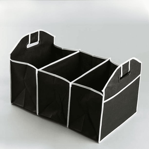 Caja de almacenamiento para el automóvil, caja de almacenamiento para artículos diversos de respaldo para el automóvil, caja de almacenamiento de tela no tejida multifuncional plegable