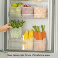 thumbnail image 3 of kurtrusly Large Capacity Plastic Organizer Storage Box Storage Solution For Home Compatible Multifunctional Refrigerator Organizer 11.8*9.8*12.5cm 1Set, 3 of 6