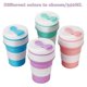 thumbnail image 5 of Collapsible Coffee Cup For Travel Silicone Foldable Mug With Lid, 5 of 5