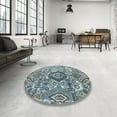 thumbnail image 3 of Ahgly Company Indoor Rectangle Abstract Blue Abstract Area Rugs, 7' x 9', 3 of 6