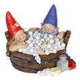 thumbnail image 3 of Exhart Solar Times Bubble Bath Garden Gnomes-Funny Gnome Couple In Bathtub, 3 of 5