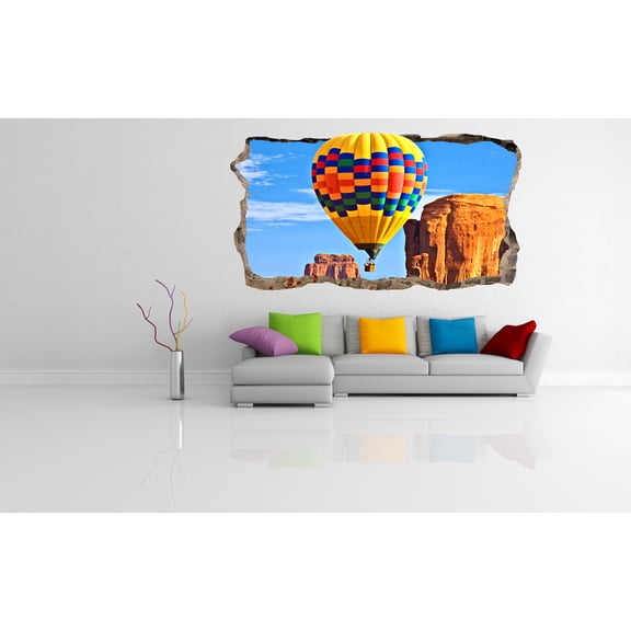 Startonight 3D Mural Wall Art Photo Decor Colored Air Balloon Amazing Dual View Surprise Wall Mural Wallpaper for Bedroom Kids Collection Wall Paper Art Gift Large 47.24 ‘’ By 86.61 ‘’