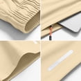 thumbnail image 3 of Mens Casual Shorts Lightweight Quick Dry Athletic Training Running Shorts Elastic Waist Drawstring Breathable Summer Beach Travel Shorts Khaki S, 3 of 5