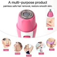 thumbnail image 3 of PREMIUM Painless Facial Hair Removal For Women | Nose Trimmer - Portable Body And Facial Hair Remover (Pink), 3 of 13