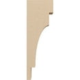 thumbnail image 3 of 3"W x 6"D x 18"H Thin Mediterranean Rough Cedar Woodgrain TimberThane Corbel, Primed Tan, 3 of 6