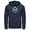 Navy Blue, variant on Men's Justice League Dragon Fruit Logo  Pull Over Hoodie Black Large