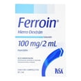 thumbnail image 1 of Ferroin 100 mg / 2 ml inyectable caja con 3 ampolletas de 2 ml c/u, 1 of 3