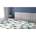 thumbnail image 5 of Ambesonne Botanical Fitted Sheet, Delicate Vintage Floral, Full Size, Taupe Grey Turquoise, 5 of 5