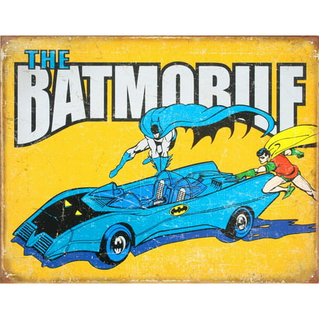 Batman - Batmobile Tin Sign - 16x12.5