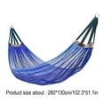 thumbnail image 3 of Nylon Portable Hammock with Enhanced Breathability, Anti-Roll Design for Camping, Hiking, Beach and Backyard Use, 3 of 8