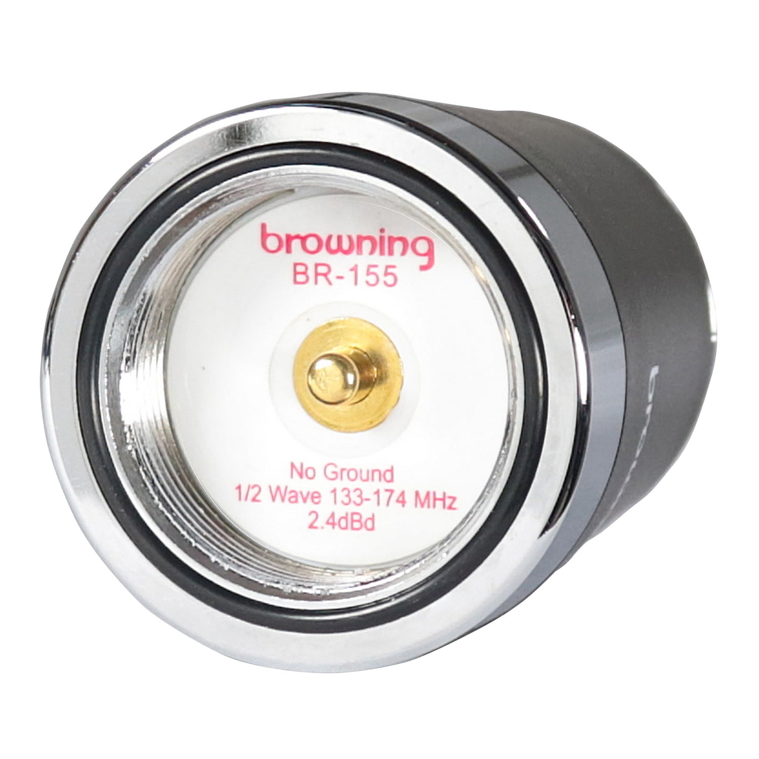 Browning 132 MHz to 174 MHz No Ground Plane VHF 2.4-dBd Gain 51-1/4-In. Tall Tunable NMO Antenna, 5-MHz Bandwidth, BR-155