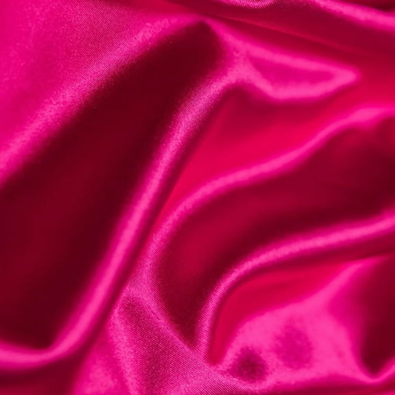 Shiny Stretch CASINO Fuchsia Satin Fabric 90/10 Polyester Spandex 60" Wide