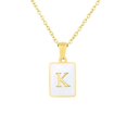 thumbnail image 2 of Joernso Pendant Necklace Geometry Letter Unisex Electroplating Wear-resistant Necklace Jewelry Gifts, 2 of 8