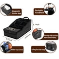 thumbnail image 3 of GMQ Car Seat Organizer,Automotive Seat Organizer for Front and Back Seat or Floor, Car Caddy Organizer Pu Leather Multiple Organizers and Storage for Travel Kids (Black), 3 of 8