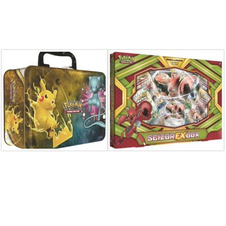 Pokemon Trading Card Game Shining Legends Collectors Chest Tin And Scizor Ex Collection Box Bundle 1 Of Each