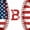 White Red B, variant on meiyoeat Initial E Letter Twin Quilt Set for Boys, USA Flag Baseball Sport Twin Coverlet Set, 2 Pieces, 1 Comforter and 1 Pillowcase