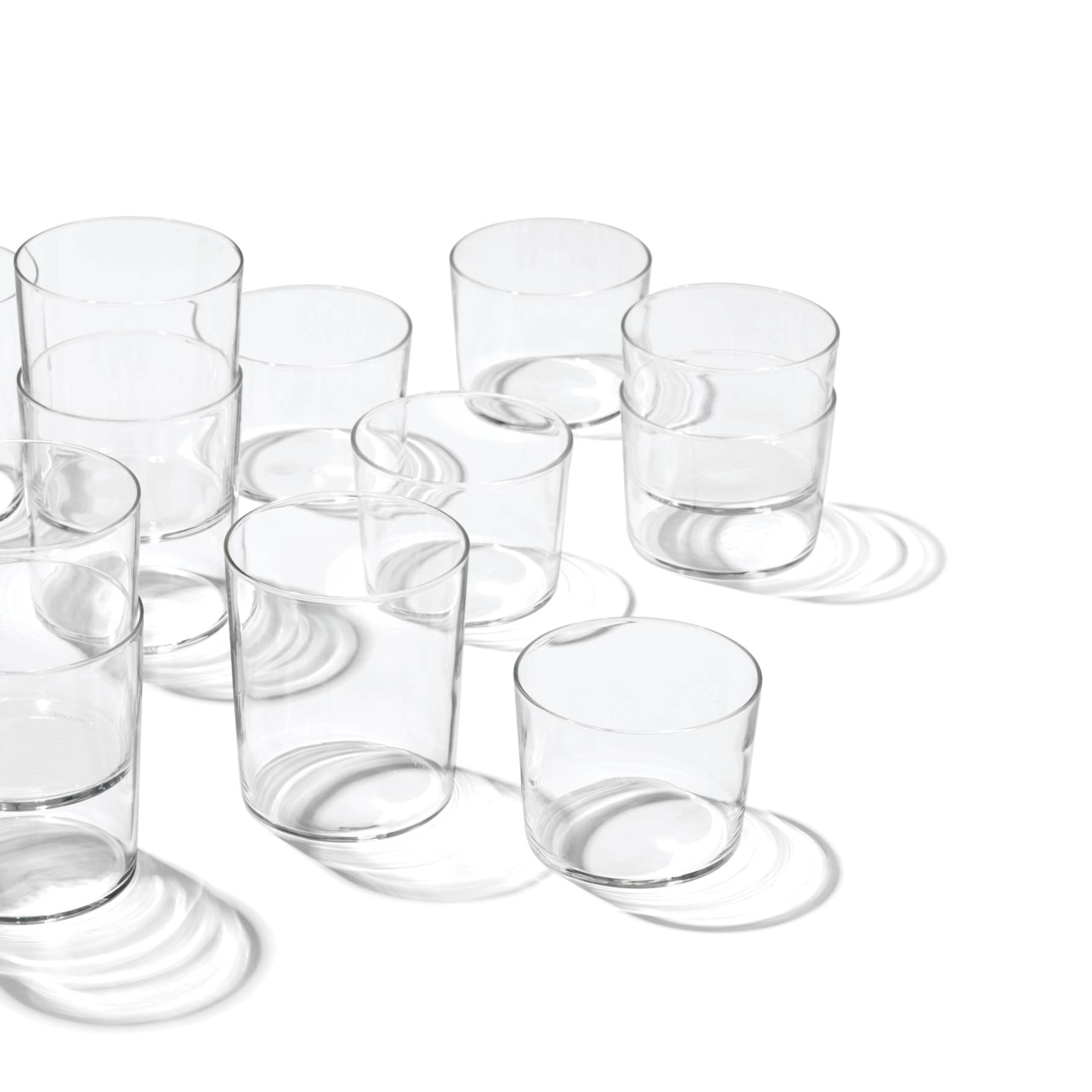 Oneida Entertain 365 12-Piece Clear Glass Stackables Drinkware Set