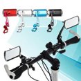 thumbnail image 4 of Aluminum Frame Mountain Bike Handlebar Mirrors - Chrome-Plated Substrate, 125mm x 45mm, 21mm Base Diameter, 2-Piece Set, Blue - Safety Rearview Reflectors for Bicycle Modification (Optional Colors:, 4 of 6