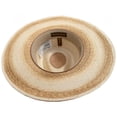 thumbnail image 4 of Sandy Bay Palm Straw Outback Western Hat - 7.125 - Natural Aged, 4 of 4